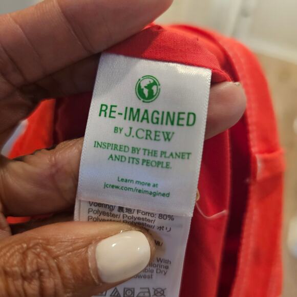 J. Crew Linen Blend Button Through Belted Midi Skirt Size 6 - Picture 5 of 6